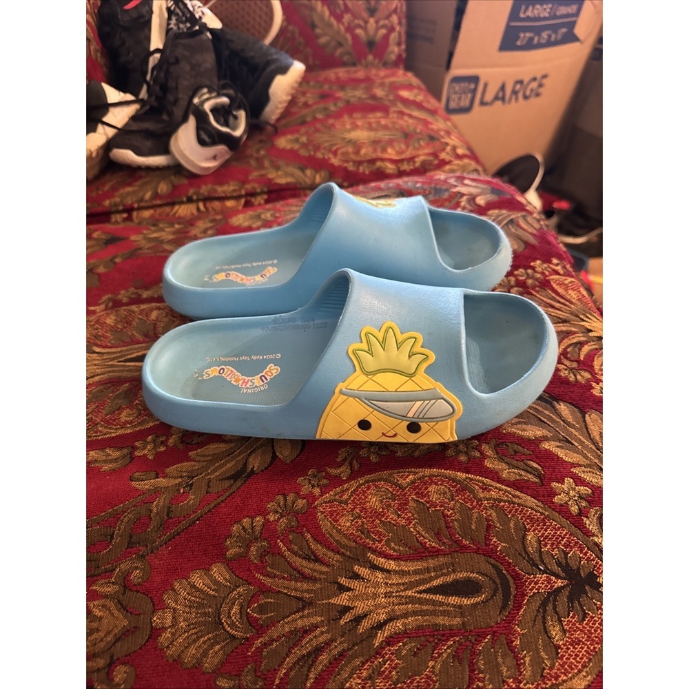 Squishmallows Women's Sandals Maui The Pineapple Molded Slides Slippers Size 7 8